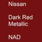 Preview: Nissan, Dark Red Metallic, NAD.